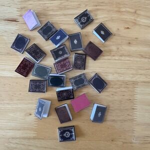 Miniature Books Collection Set Vintage Style Decorative Dollhouse Craft 24 Minis